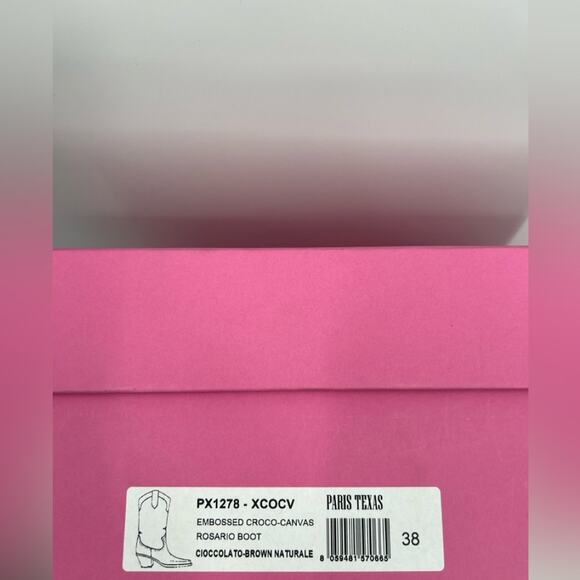 Paris Texas Rosario Boot in Cioccolato Brown Naturale 38 - Picture 3 of 11